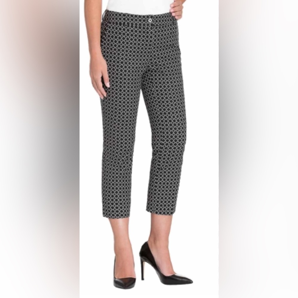 Hilary Radley Womens Stretch Cropped Slim Leg Premium Casual Pant - Size 8